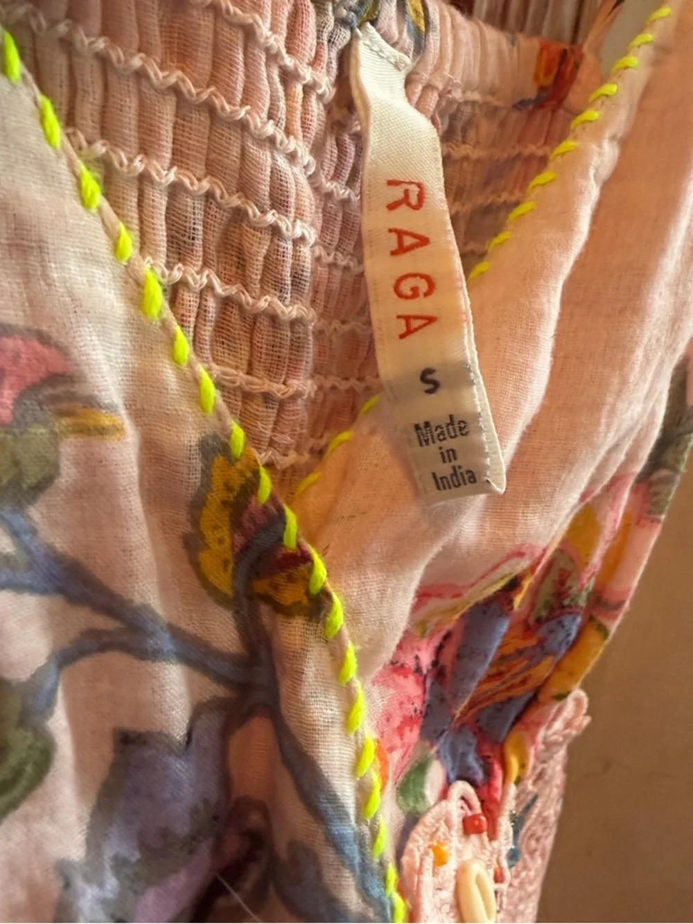 RAGA Boho Beaded Sequin Embellished Maxi Dress S Excellent - Picture 2 of 6